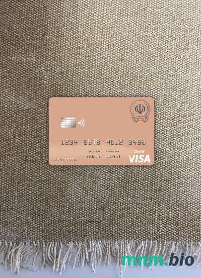 Iran Sepah bank visa obciążyć card wygląd fotograficzny skan PSD + zdjęcie